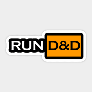 RUN DND Sticker